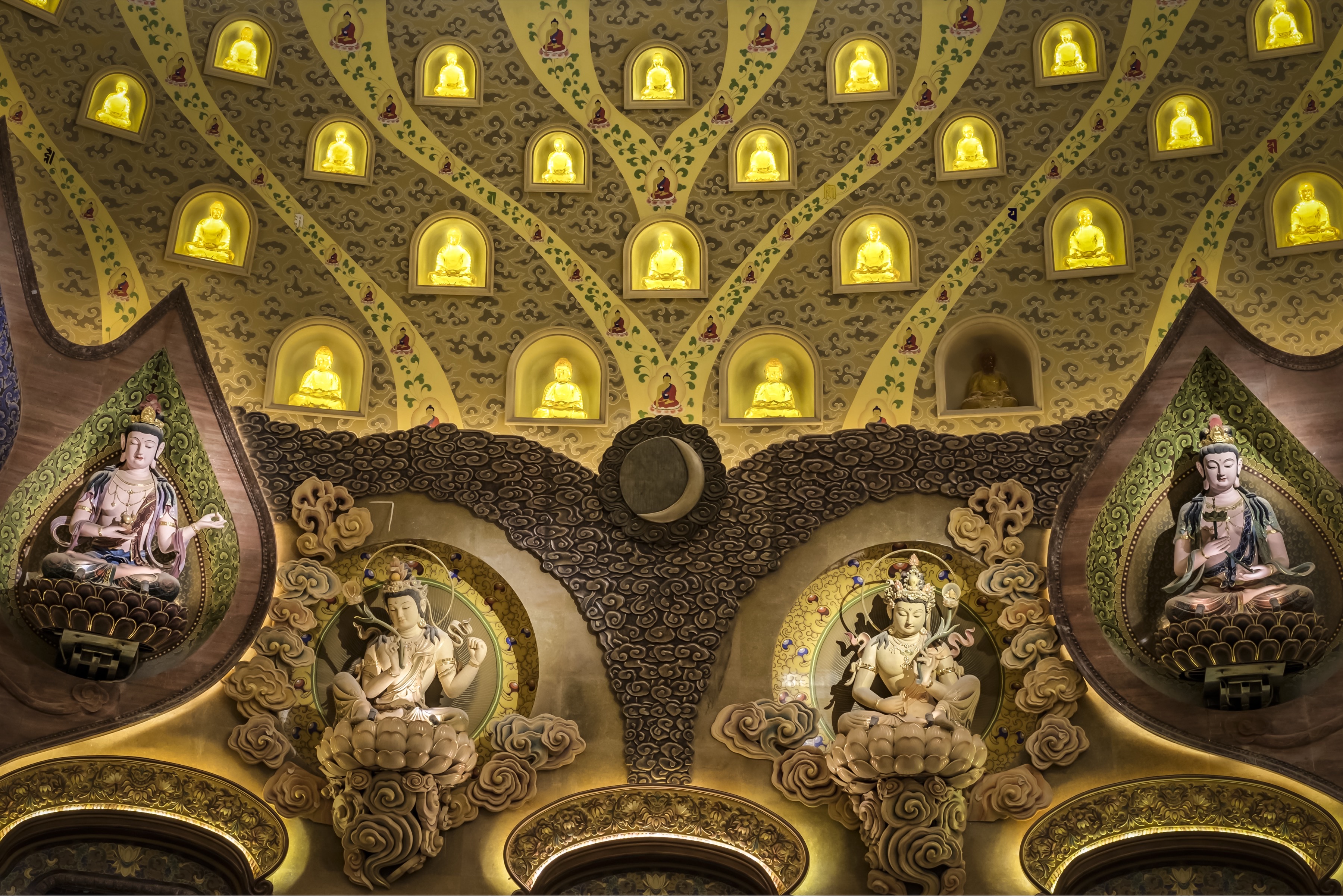Decorative detail in the worshipping palace