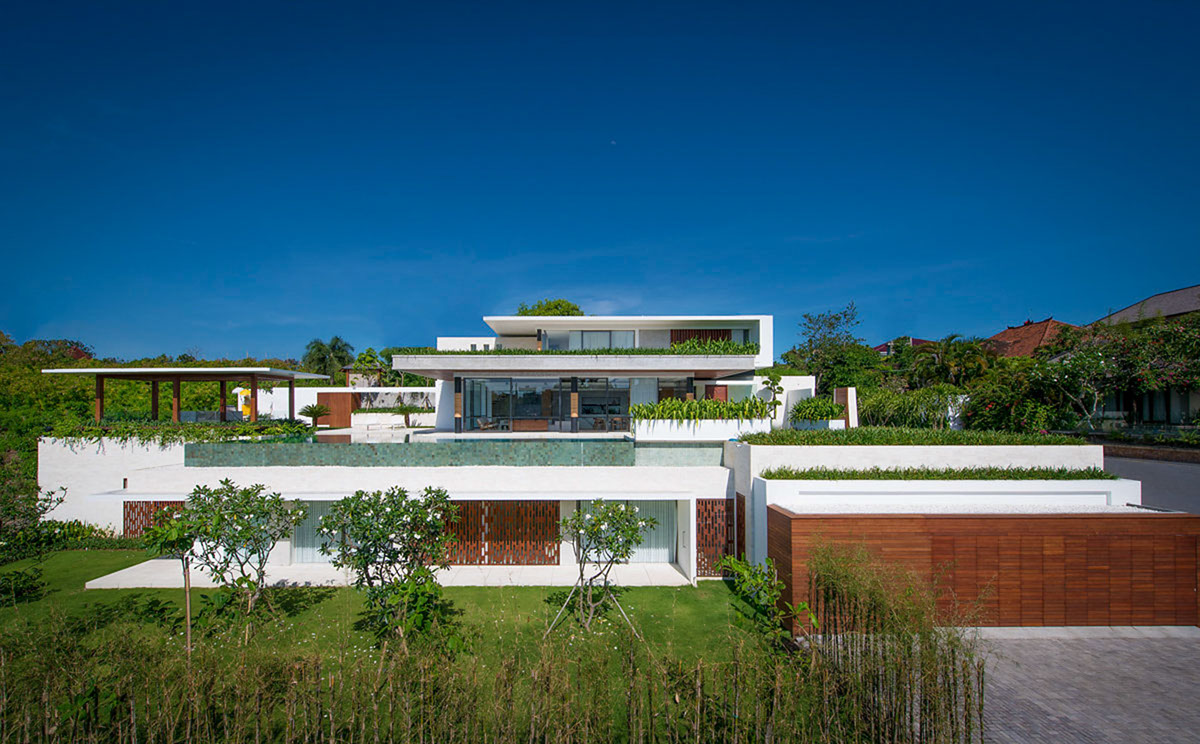 Wide exterior view of a Samujana villa