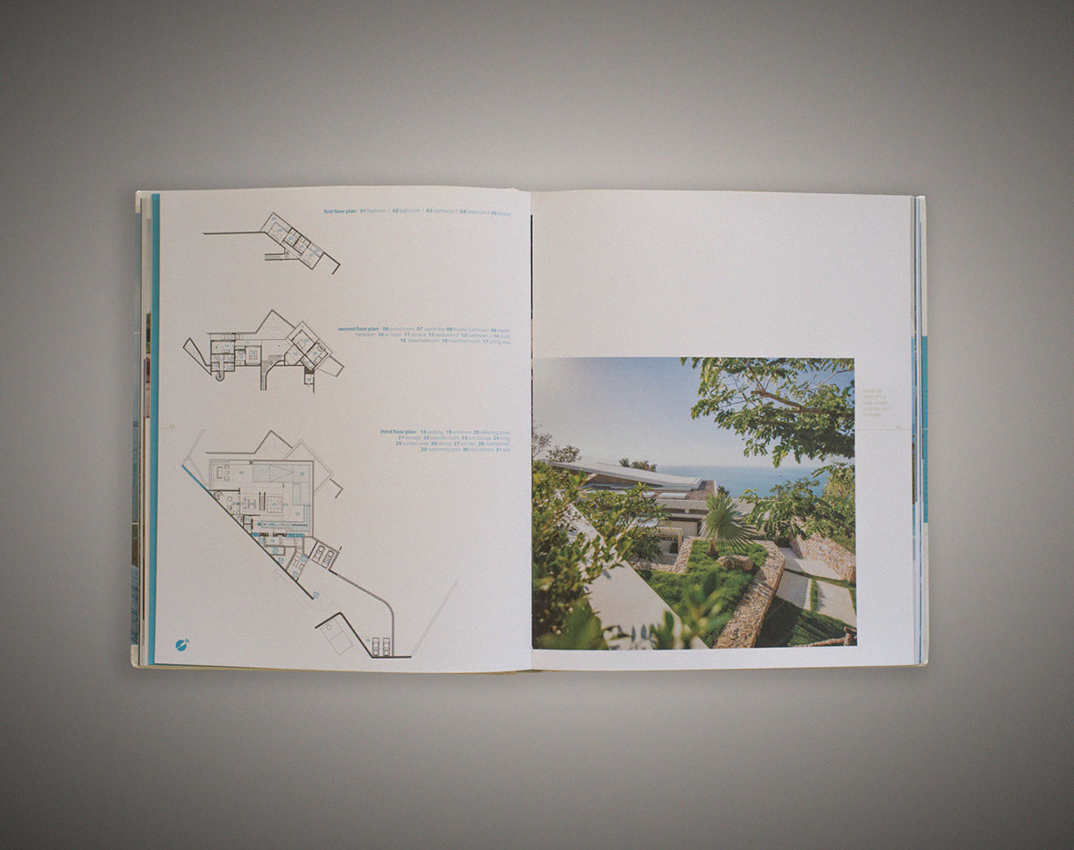 Architectural plans in the Ocean Villas publication