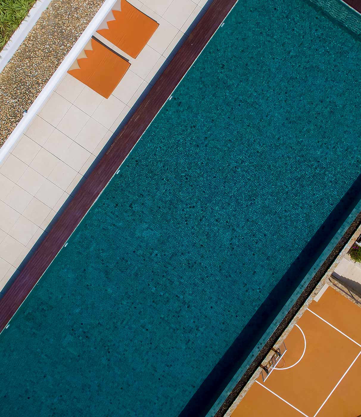 Pool and architectural detail