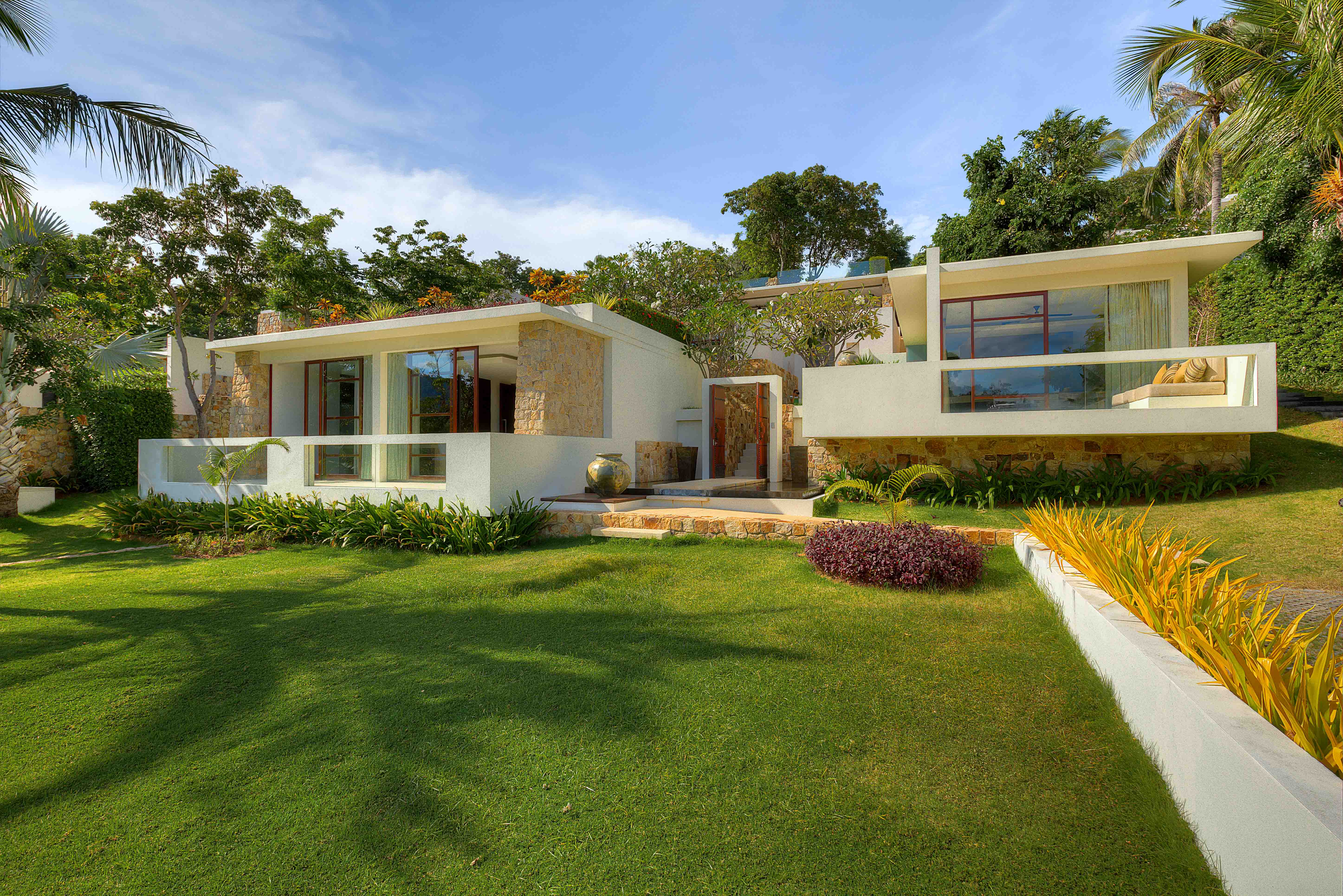 Samujana villa interior and exterior